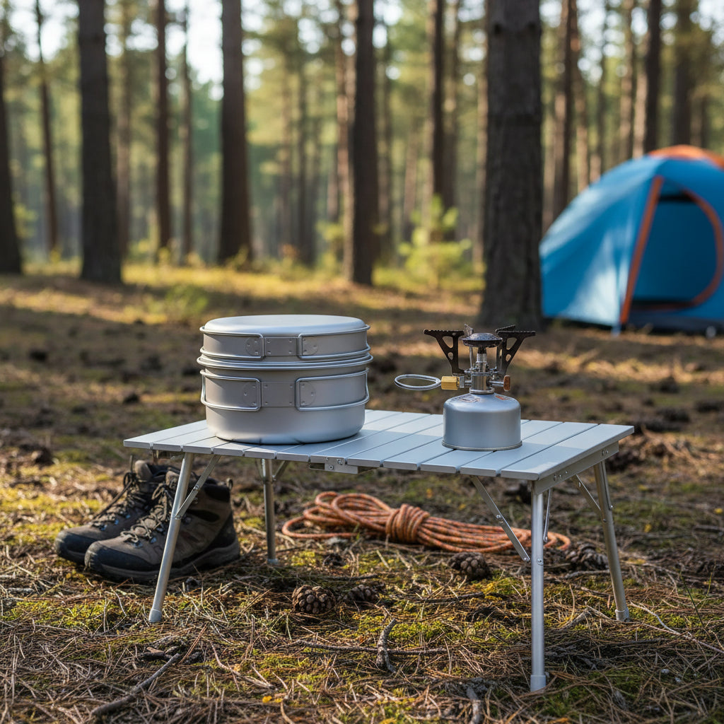 popote camping en bivouac