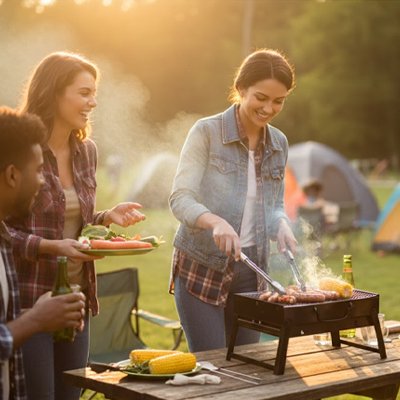 portable barbecue bbq en pique-nique