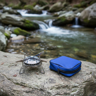 rechaud gaz en plein nature 