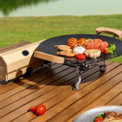 rechaud gaz cuisiné à l'exterieur