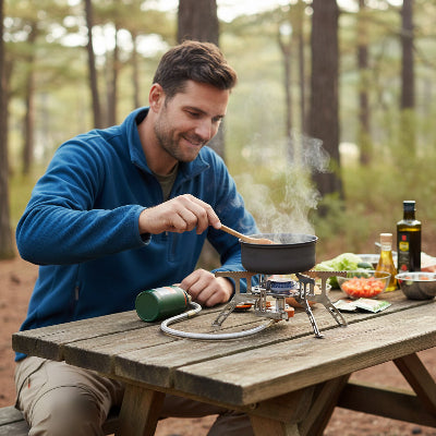 rechaud gaz cuisine exterieur
