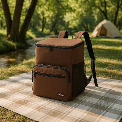 sac a dos isotherme brun