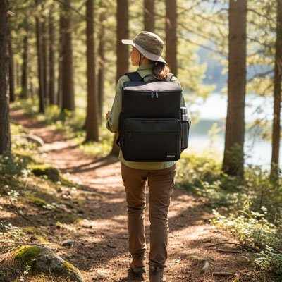 Sac a dos isotherme marche en foret, camping 