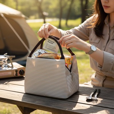 Sac isotherme pique-nique camping compact ecole 5l 