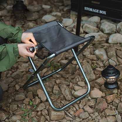 tabouret pliable noir 