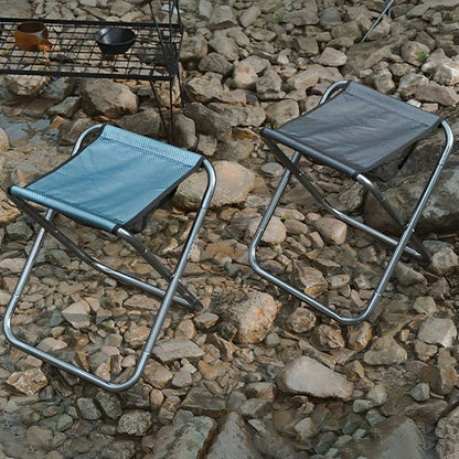 tabouret pliable vert & noir 