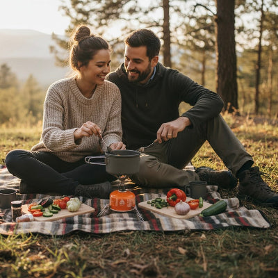 trepied gaz pique nique amoureux
