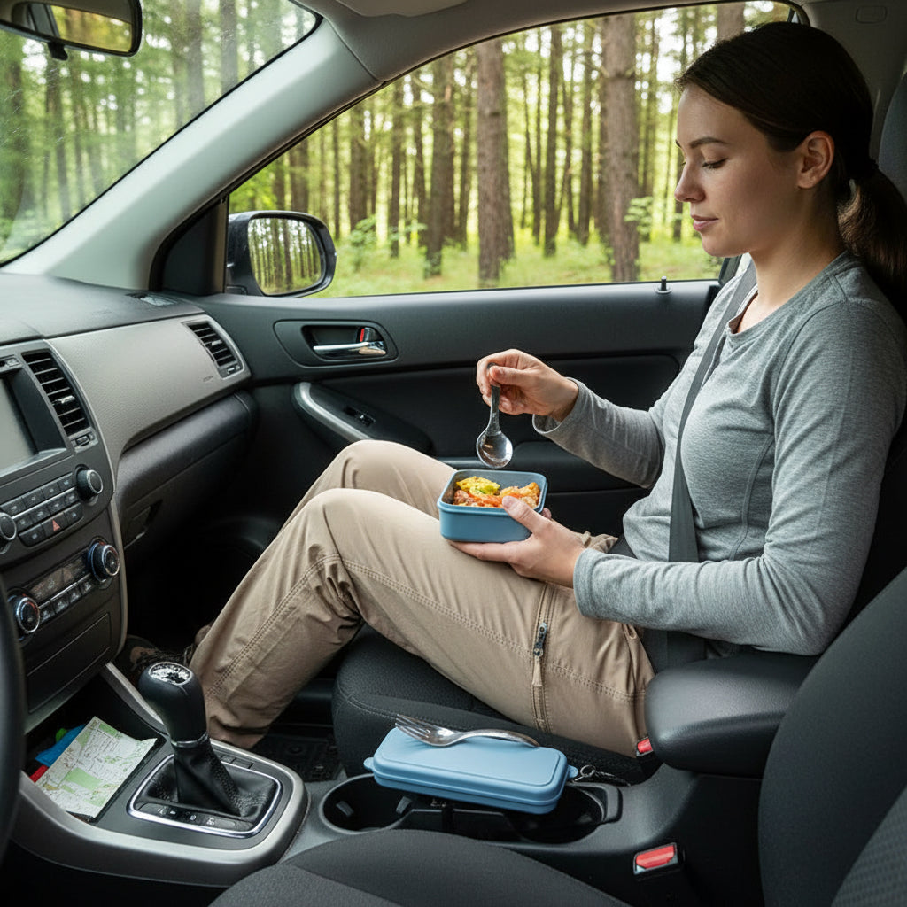 vaisselle camping en voiture 